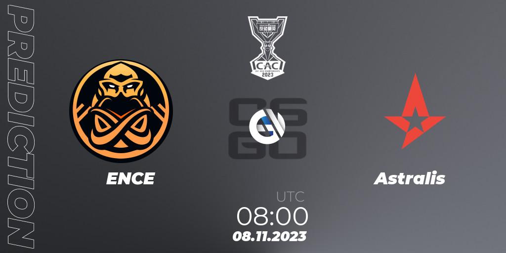 ENCE - Astralis: Maç tahminleri. 08.11.2023 at 08:35, Counter-Strike (CS2), CS Asia Championships 2023