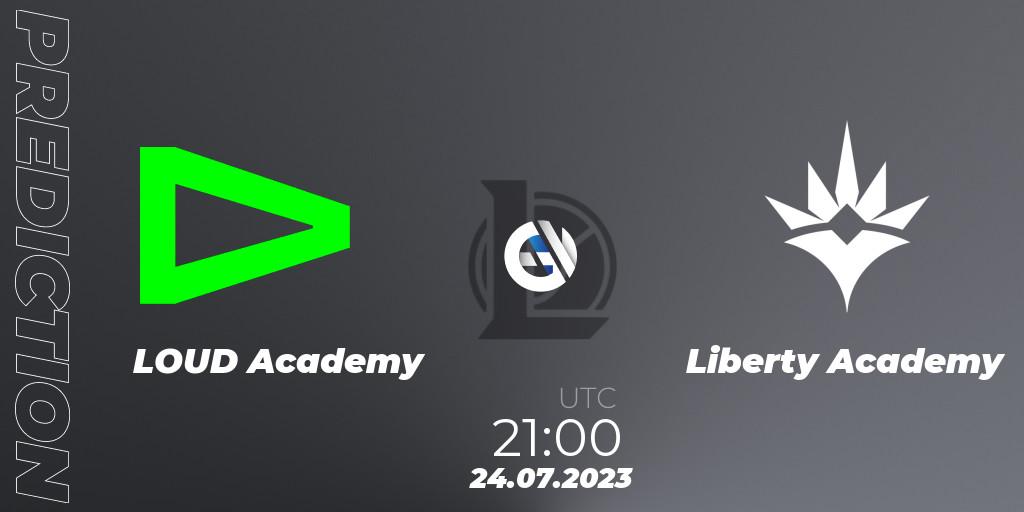 LOUD Academy - Liberty Academy: Maç tahminleri. 24.07.2023 at 21:00, LoL, CBLOL Academy Split 2 2023 - Group Stage