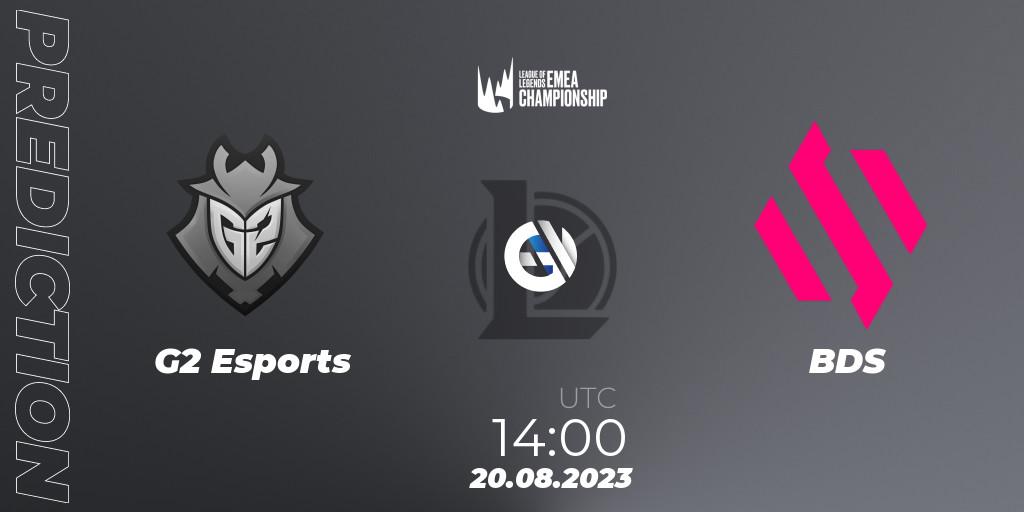 G2 Esports - BDS: Maç tahminleri. 20.08.2023 at 14:00, LoL, LEC Finals 2023