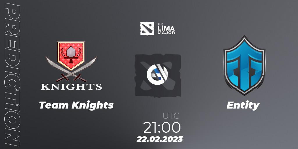 Team Knights - Entity: Maç tahminleri. 22.02.23, Dota 2, The Lima Major 2023