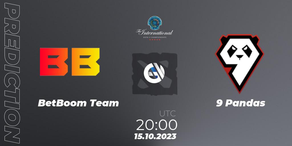 BetBoom Team - 9 Pandas: Maç tahminleri. 15.10.23, Dota 2, The International 2023 - Group Stage
