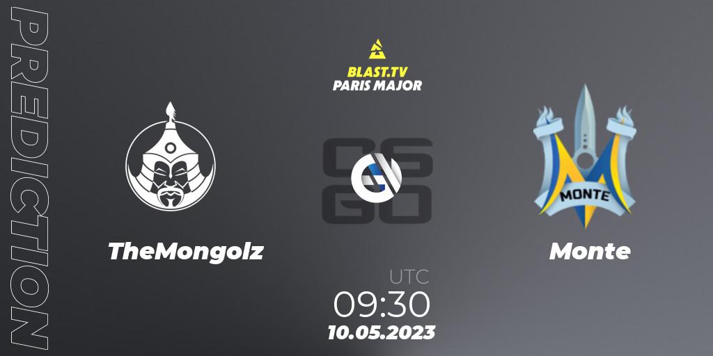 TheMongolz - Monte: Maç tahminleri. 10.05.2023 at 09:30, Counter-Strike (CS2), BLAST Paris Major 2023 Challengers Stage