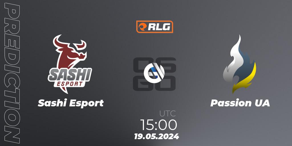 Sashi Esport - Passion UA: Maç tahminleri. 19.05.2024 at 15:30, Counter-Strike (CS2), RES European Series #4
