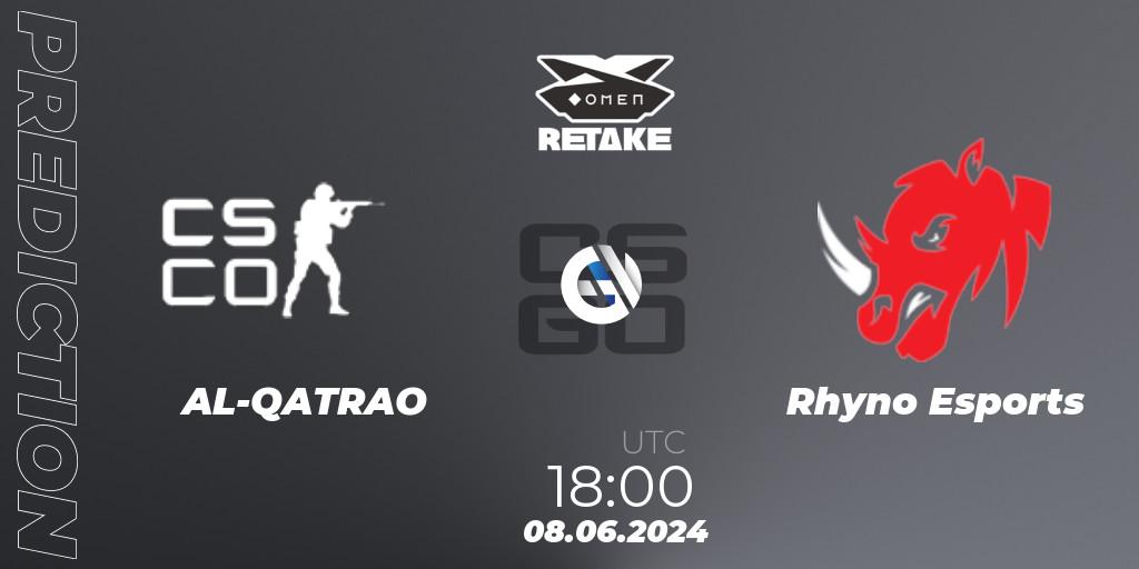 AL-QATRAO - Rhyno Esports: Maç tahminleri. 08.06.2024 at 18:00, Counter-Strike (CS2), Circuito Retake Season 8