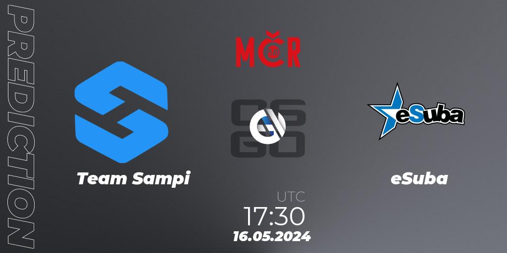 Team Sampi - eSuba: Maç tahminleri. 16.05.2024 at 17:30, Counter-Strike (CS2), Tipsport Cup Spring 2024: Online Stage