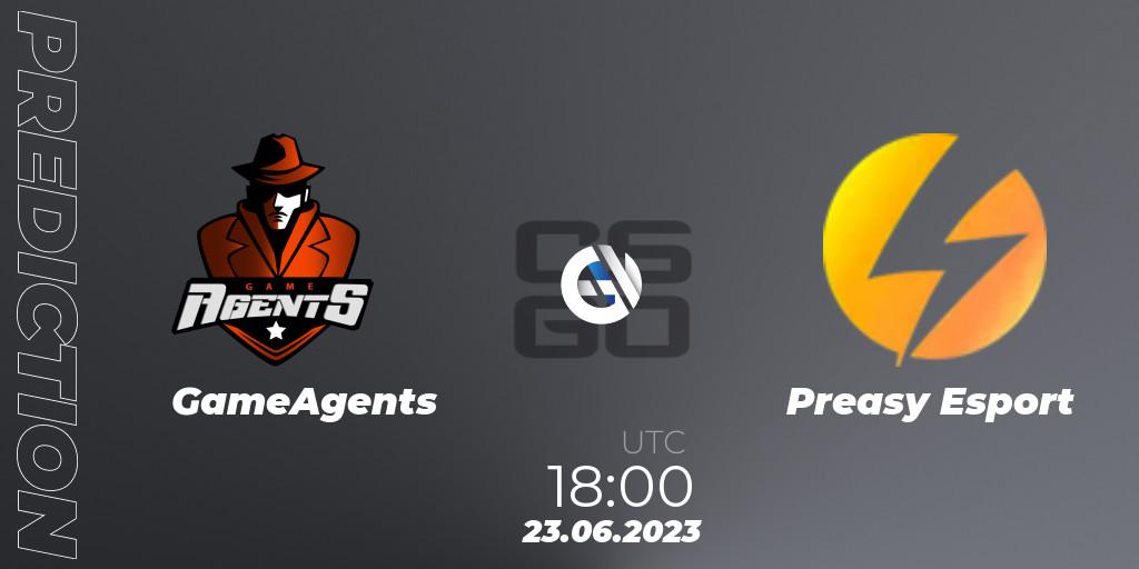 GameAgents - Preasy Esport: Maç tahminleri. 23.06.2023 at 18:00, Counter-Strike (CS2), Preasy Summer Cup 2023