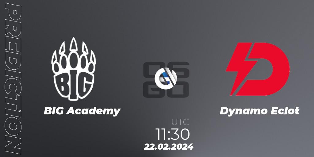 BIG Academy - Dynamo Eclot: Maç tahminleri. 22.02.24, CS2 (CS:GO), European Pro League Season 15: Division 2