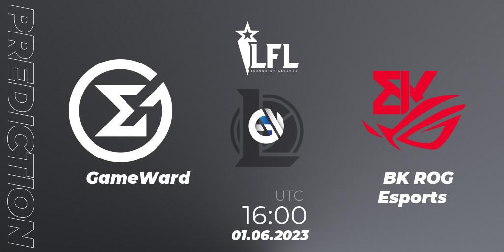 GameWard - BK ROG Esports: Maç tahminleri. 01.06.2023 at 16:00, LoL, LFL Summer 2023 - Group Stage