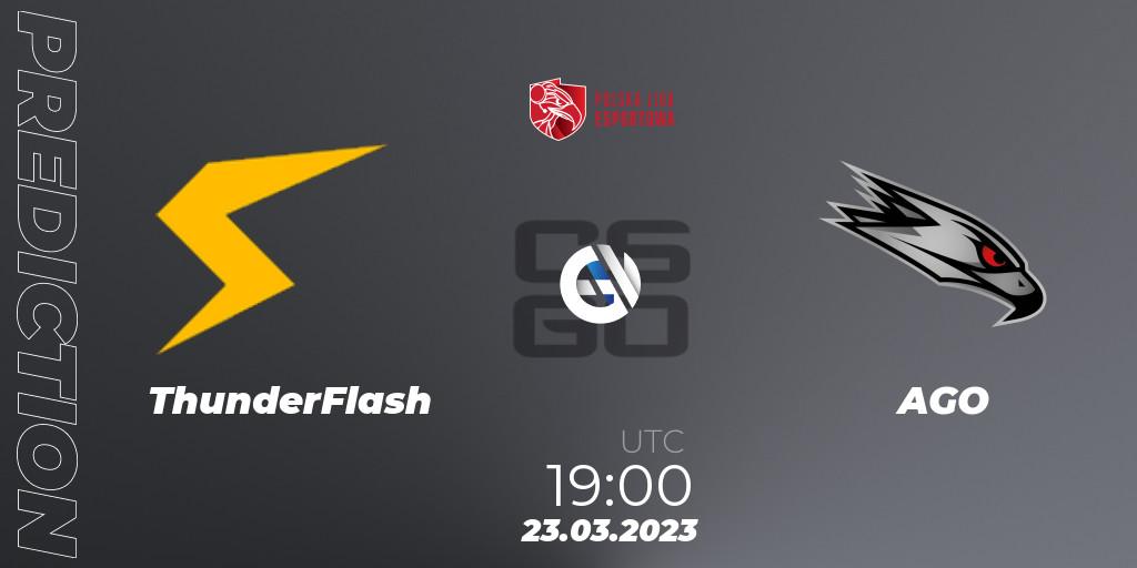 ThunderFlash - AGO: Maç tahminleri. 24.03.23, CS2 (CS:GO), Polska Liga Esportowa 2023: Split #1