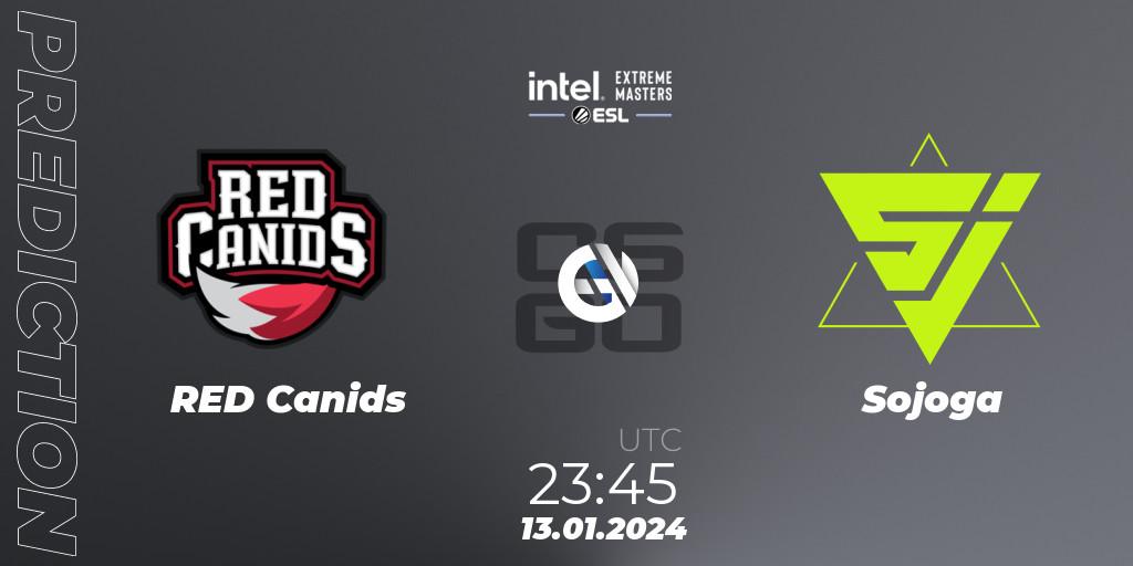 RED Canids - Sojoga: Maç tahminleri. 13.01.2024 at 23:45, Counter-Strike (CS2), Intel Extreme Masters China 2024: South American Open Qualifier #1