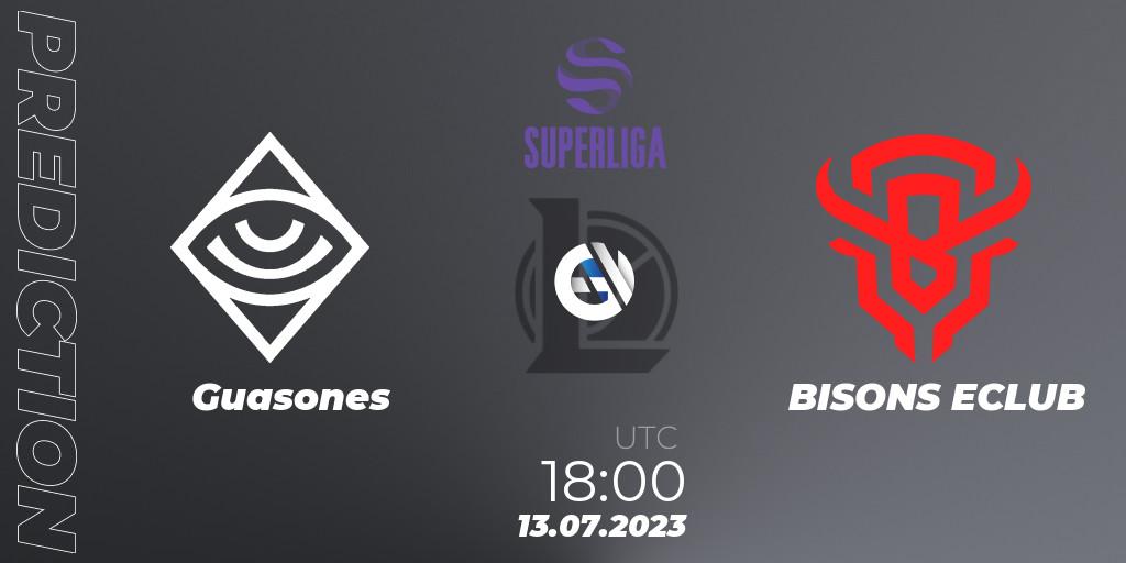 Guasones - BISONS ECLUB: Maç tahminleri. 11.07.2023 at 18:00, LoL, Superliga Summer 2023 - Group Stage