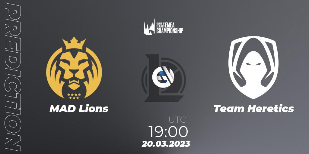 MAD Lions - Team Heretics: Maç tahminleri. 20.03.2023 at 18:00, LoL, LEC Spring 2023 - Regular Season
