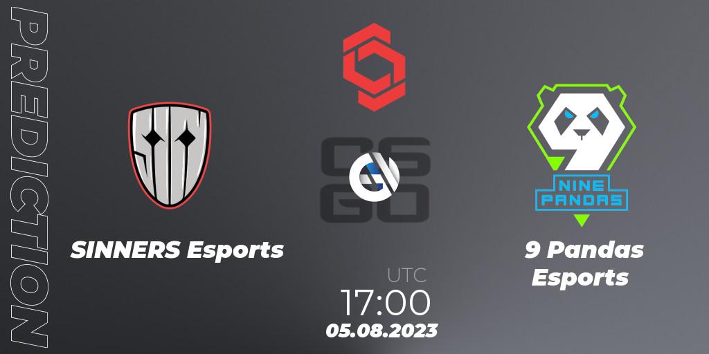 SINNERS Esports - 9 Pandas Esports: Maç tahminleri. 05.08.2023 at 17:00, Counter-Strike (CS2), CCT Central Europe Series #7