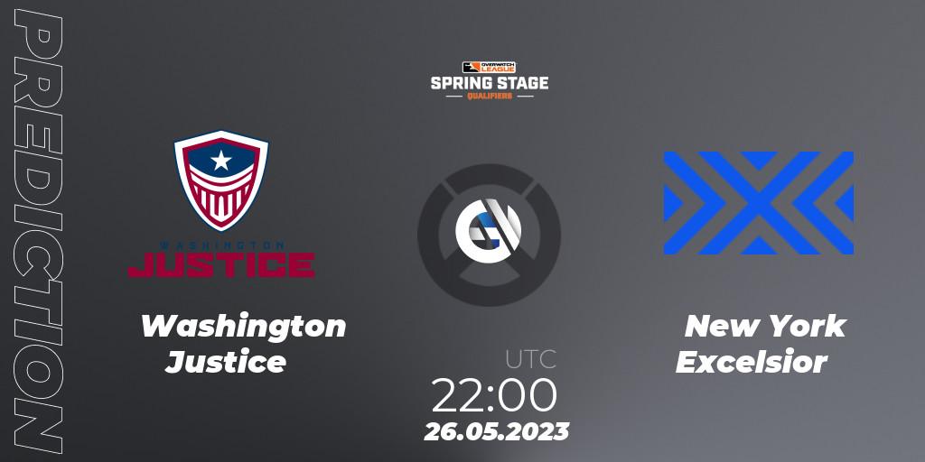 Washington Justice - New York Excelsior: Maç tahminleri. 26.05.2023 at 22:00, Overwatch, OWL Stage Qualifiers Spring 2023 West