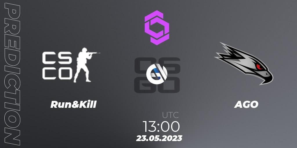 Run&Kill - AGO: Maç tahminleri. 23.05.2023 at 14:05, Counter-Strike (CS2), CCT West Europe Series 4