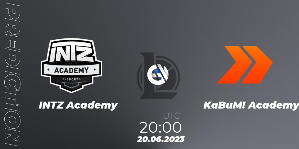 INTZ Academy - KaBuM! Academy: Maç tahminleri. 20.06.2023 at 20:00, LoL, CBLOL Academy Split 2 2023 - Group Stage