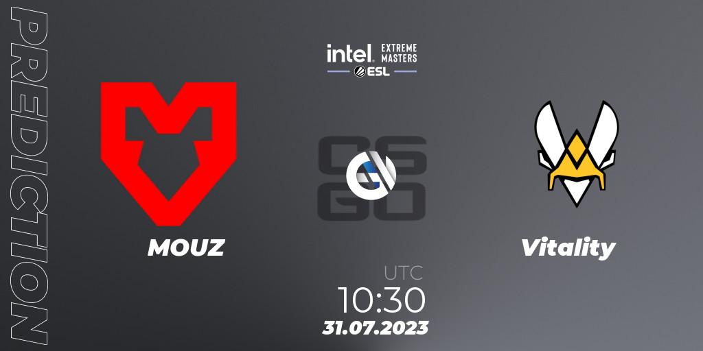 MOUZ - Vitality: Maç tahminleri. 31.07.2023 at 10:30, Counter-Strike (CS2), IEM Cologne 2023