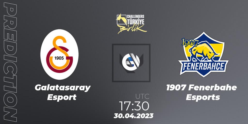 Galatasaray Esports - 1907 Fenerbahçe Esports: Maç tahminleri. 30.04.2023 at 16:30, VALORANT, VALORANT Challengers 2023 Turkey: Birlik Split 2