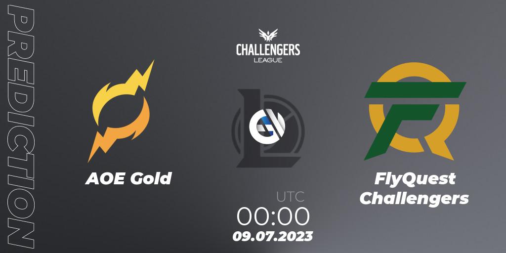 AOE Gold - FlyQuest Challengers: Maç tahminleri. 09.07.2023 at 00:00, LoL, North American Challengers League 2023 Summer - Group Stage