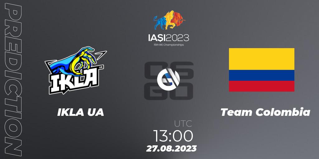 IKLA UA - Team Colombia: Maç tahminleri. 27.08.2023 at 19:10, Counter-Strike (CS2), IESF World Esports Championship 2023