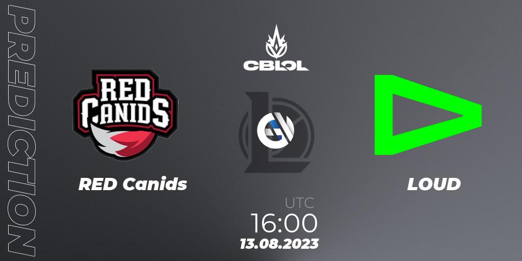 RED Canids - LOUD: Maç tahminleri. 13.08.2023 at 16:00, LoL, CBLOL Split 2 2023 - Playoffs