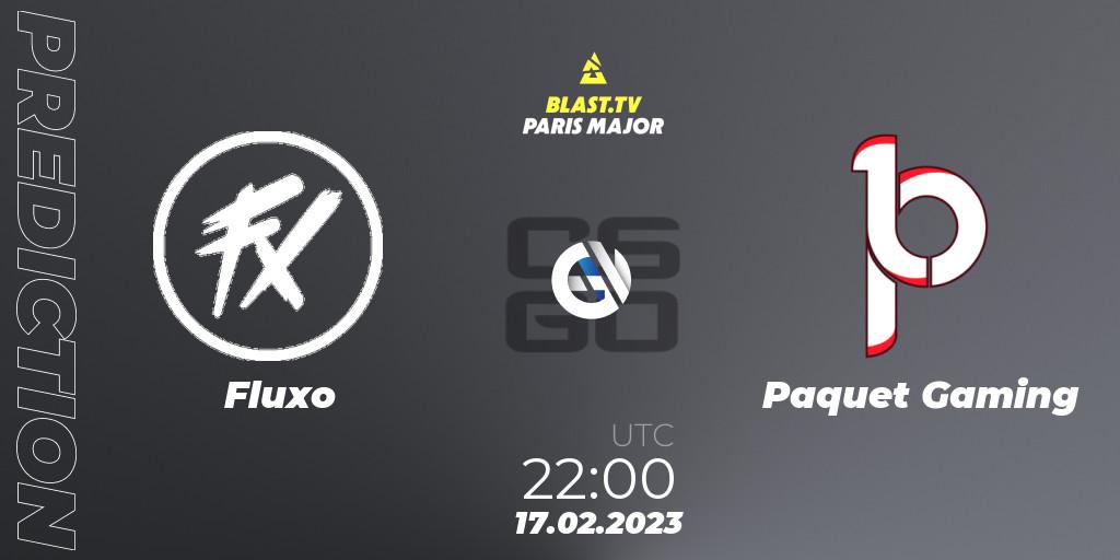 Fluxo - Paquetá Gaming: Maç tahminleri. 17.02.2023 at 22:30, Counter-Strike (CS2), BLAST.tv Paris Major 2023 South America RMR Closed Qualifier