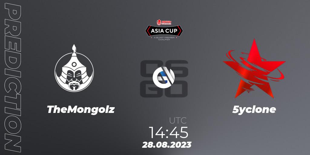 TheMongolz - 5yclone: Maç tahminleri. 28.08.2023 at 15:15, Counter-Strike (CS2), 5E Arena Asia Cup Fall 2023
