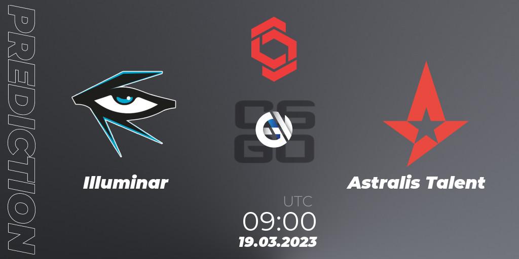 Illuminar - Astralis Talent: Maç tahminleri. 19.03.2023 at 09:00, Counter-Strike (CS2), CCT Central Europe Series #5