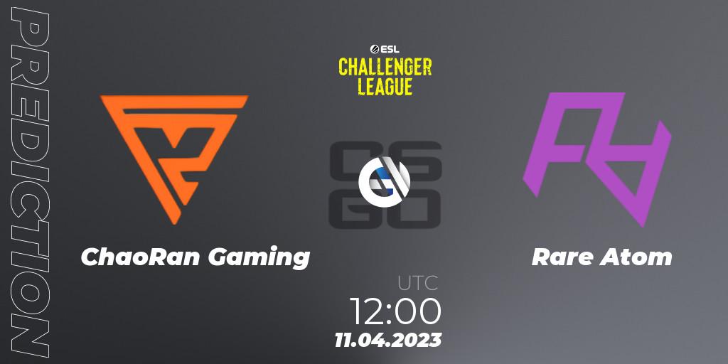 ChaoRan Gaming - Rare Atom: Maç tahminleri. 11.04.2023 at 12:00, Counter-Strike (CS2), ESL Challenger League Season 45: Asia-Pacific