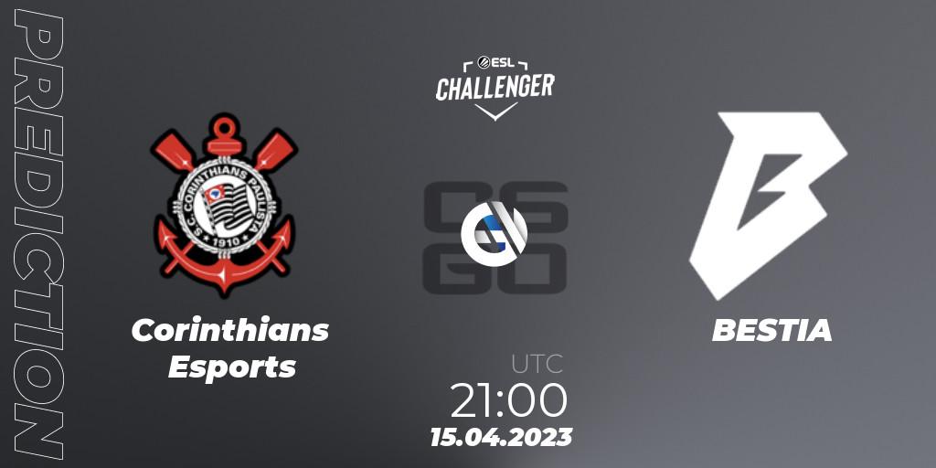 Corinthians Esports - BESTIA: Maç tahminleri. 15.04.2023 at 21:10, Counter-Strike (CS2), ESL Challenger Katowice 2023: South American Open Qualifier