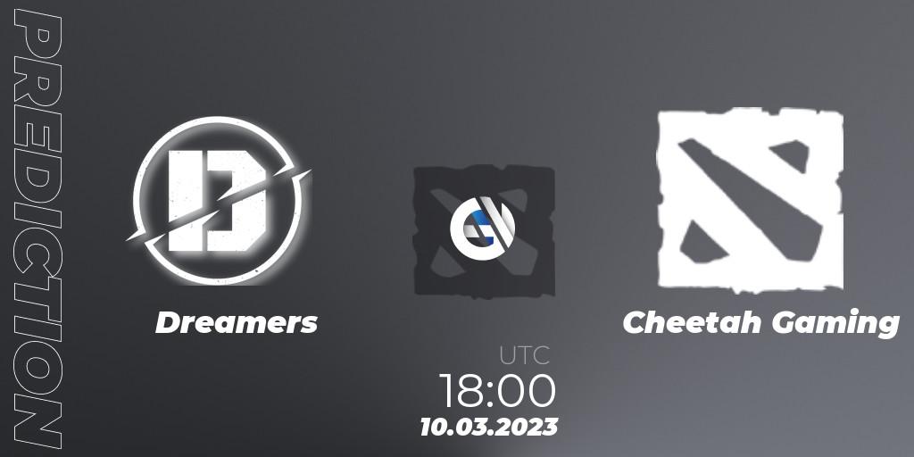 Dreamers - Cheetah Gaming: Maç tahminleri. 10.03.2023 at 18:08, Dota 2, TodayPay Invitational Season 4