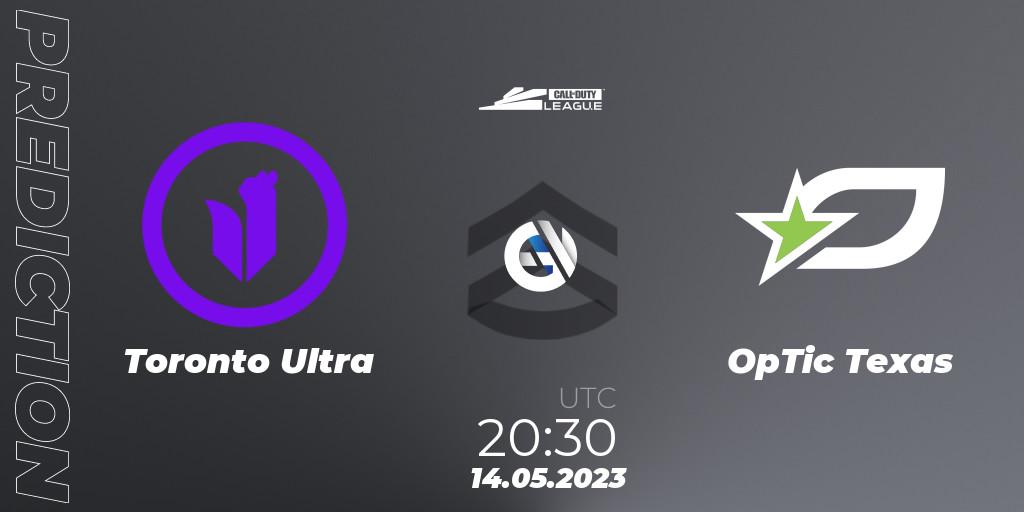 Toronto Ultra - OpTic Texas: Maç tahminleri. 14.05.2023 at 20:30, Call of Duty, Call of Duty League 2023: Stage 5 Major Qualifiers