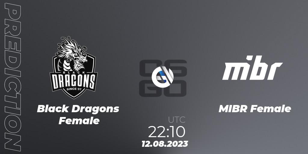 Black Dragons Female - MIBR Female: Maç tahminleri. 12.08.23, CS2 (CS:GO), Gamers Club Women Masters VII