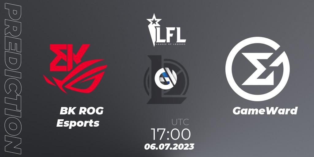 BK ROG Esports - GameWard: Maç tahminleri. 06.07.2023 at 16:00, LoL, LFL Summer 2023 - Group Stage
