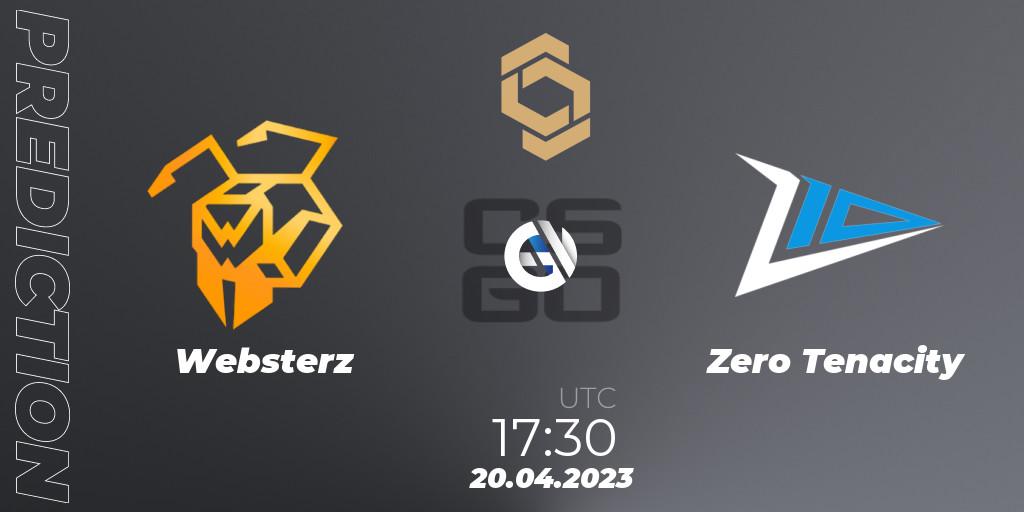 Websterz - Zero Tenacity: Maç tahminleri. 20.04.2023 at 18:00, Counter-Strike (CS2), CCT South Europe Series #4: Closed Qualifier