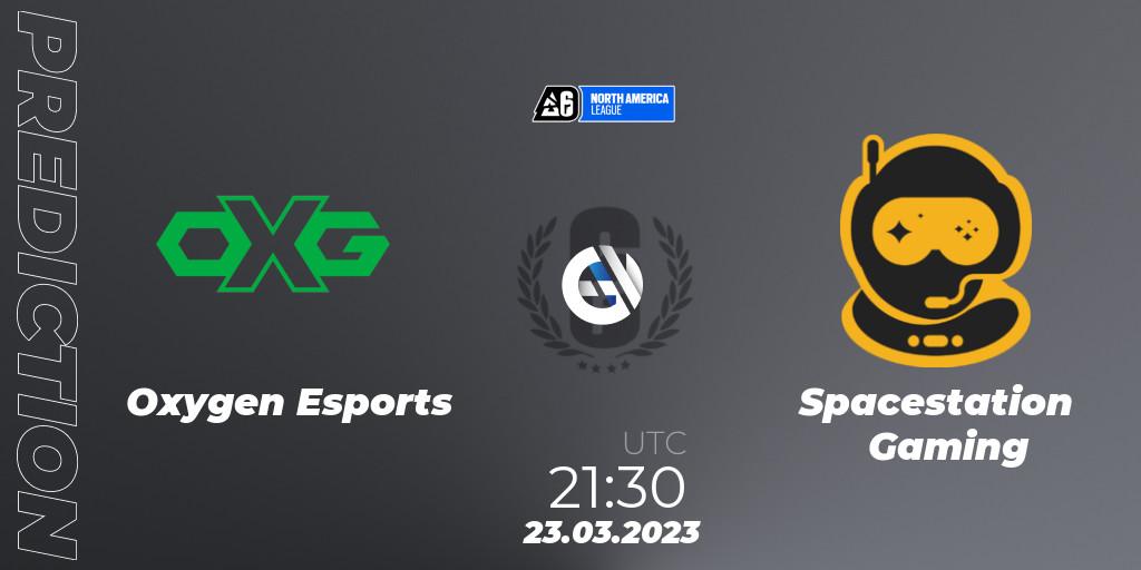 Oxygen Esports - Spacestation Gaming: Maç tahminleri. 23.03.2023 at 21:30, Rainbow Six, North America League 2023 - Stage 1