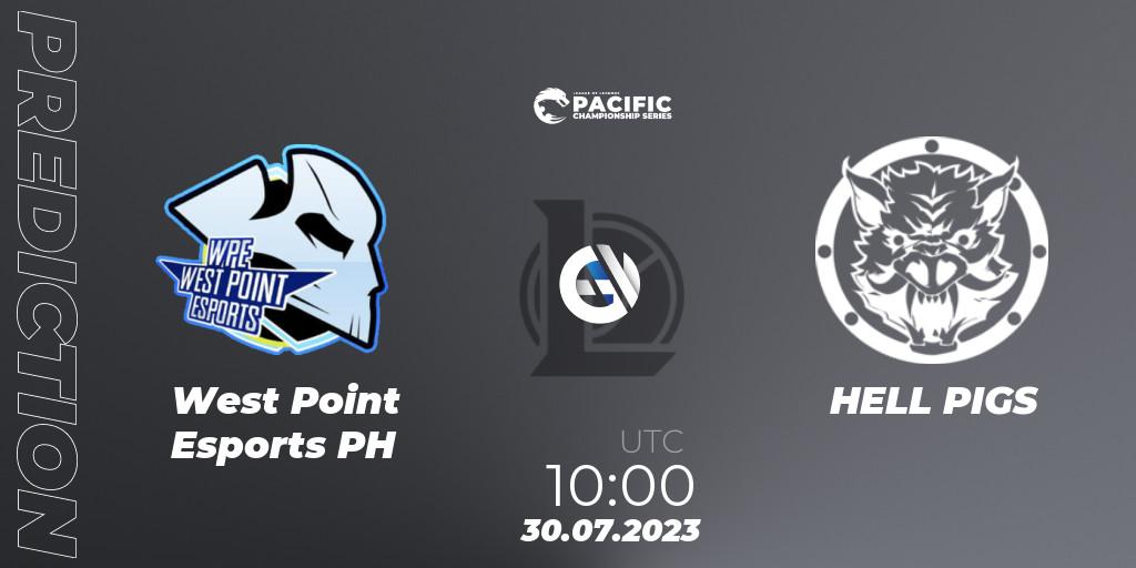 West Point Esports PH - HELL PIGS: Maç tahminleri. 30.07.2023 at 10:00, LoL, PACIFIC Championship series Group Stage
