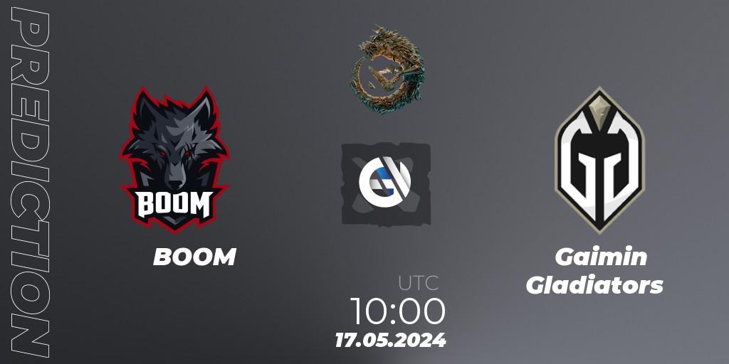 BOOM - Gaimin Gladiators: Maç tahminleri. 17.05.2024 at 12:00, Dota 2, PGL Wallachia Season 1