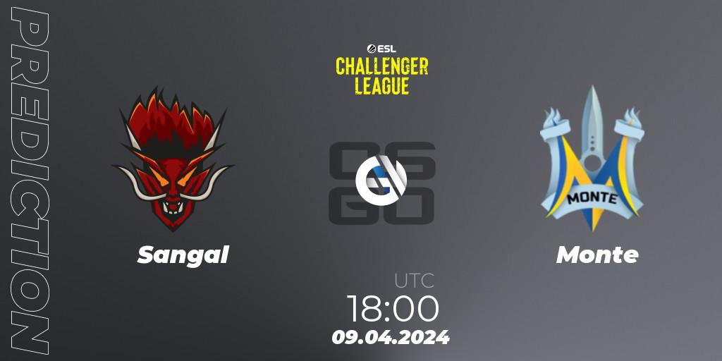 Sangal - Monte: Maç tahminleri. 12.04.24, CS2 (CS:GO), ESL Challenger League Season 47: Europe