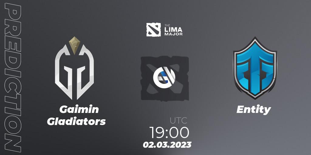 Gaimin Gladiators - Entity: Maç tahminleri. 02.03.23, Dota 2, The Lima Major 2023