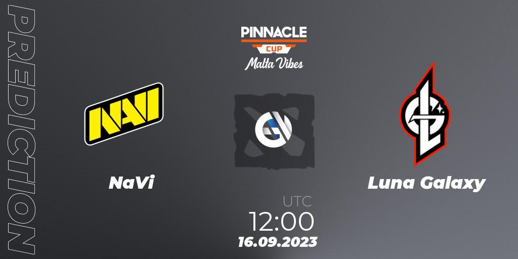 NaVi - Luna Galaxy: Maç tahminleri. 16.09.2023 at 12:00, Dota 2, Pinnacle Cup: Malta Vibes #3