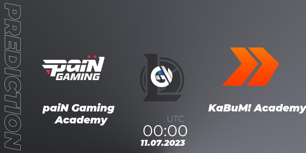 paiN Gaming Academy - KaBuM! Academy: Maç tahminleri. 11.07.2023 at 00:00, LoL, CBLOL Academy Split 2 2023 - Group Stage