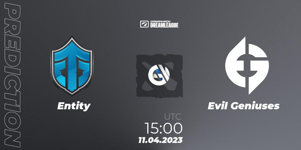 Entity - Evil Geniuses: Maç tahminleri. 11.04.2023 at 15:00, Dota 2, DreamLeague Season 19 - Group Stage 1