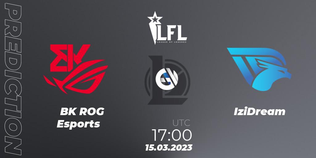 BK ROG Esports - IziDream: Maç tahminleri. 15.03.2023 at 17:00, LoL, LFL Spring 2023 - Group Stage