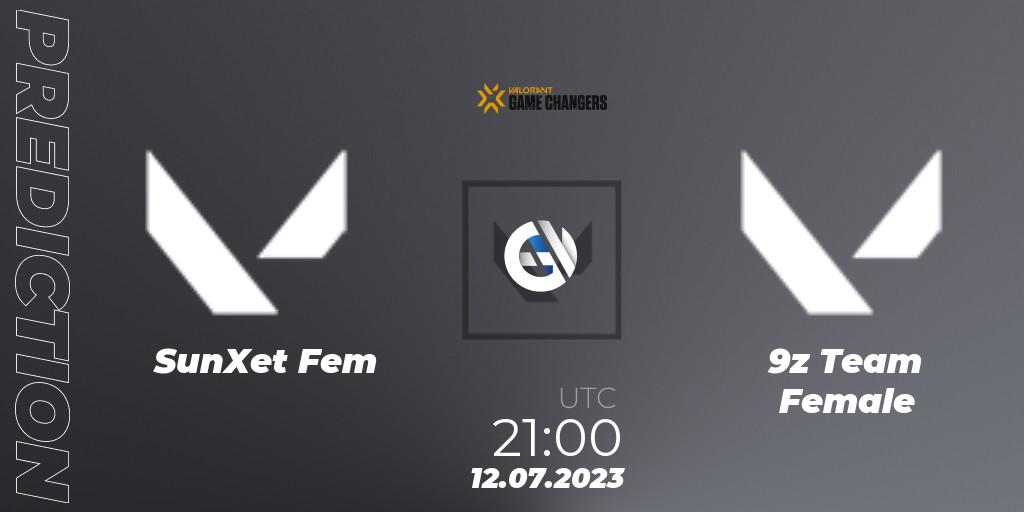 SunXet Fem - 9z Team Female: Maç tahminleri. 12.07.2023 at 22:00, VALORANT, VCT 2023: Game Changers Latin America South