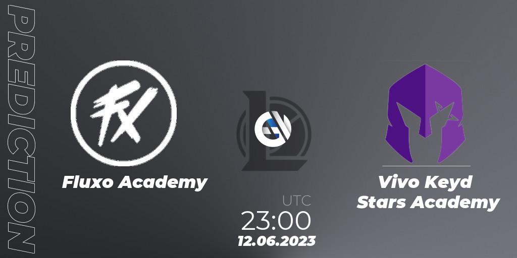 Fluxo Academy - Vivo Keyd Stars Academy: Maç tahminleri. 12.06.23, LoL, CBLOL Academy Split 2 2023 - Group Stage
