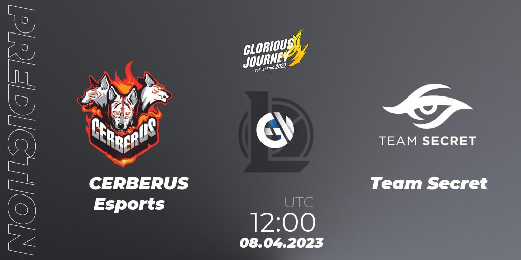 CERBERUS Esports - Team Secret: Maç tahminleri. 08.04.2023 at 12:00, LoL, VCS Spring 2023 - Group Stage