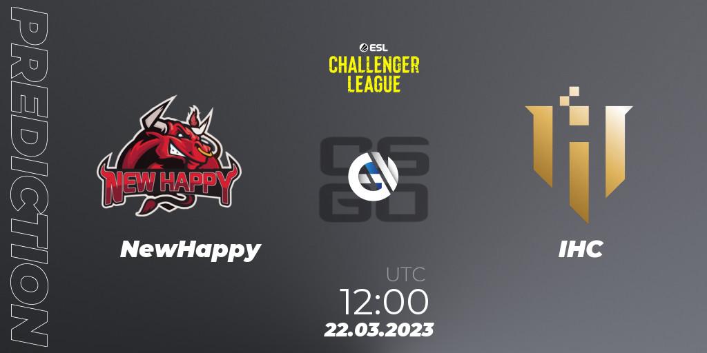 NewHappy - IHC: Maç tahminleri. 22.03.23, CS2 (CS:GO), ESL Challenger League Season 44: Asia-Pacific
