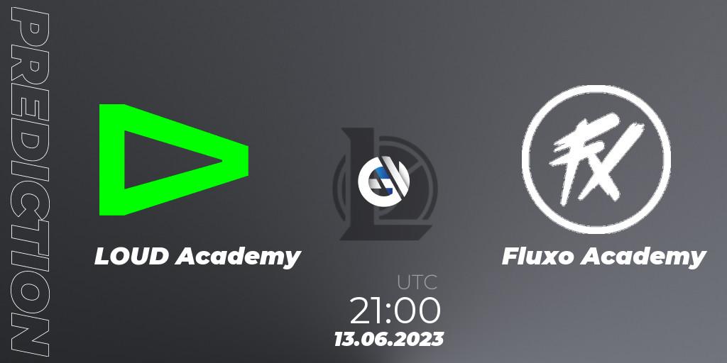 LOUD Academy - Fluxo Academy: Maç tahminleri. 13.06.23, LoL, CBLOL Academy Split 2 2023 - Group Stage
