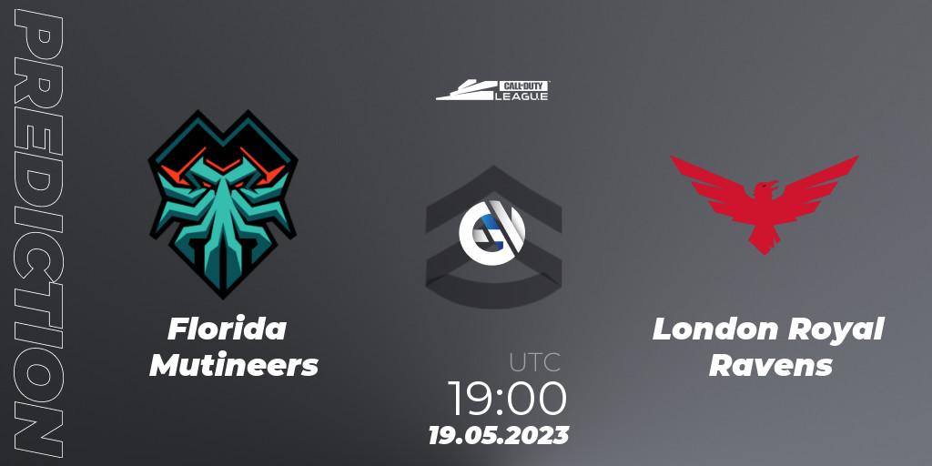 Florida Mutineers - London Royal Ravens: Maç tahminleri. 19.05.2023 at 19:00, Call of Duty, Call of Duty League 2023: Stage 5 Major Qualifiers